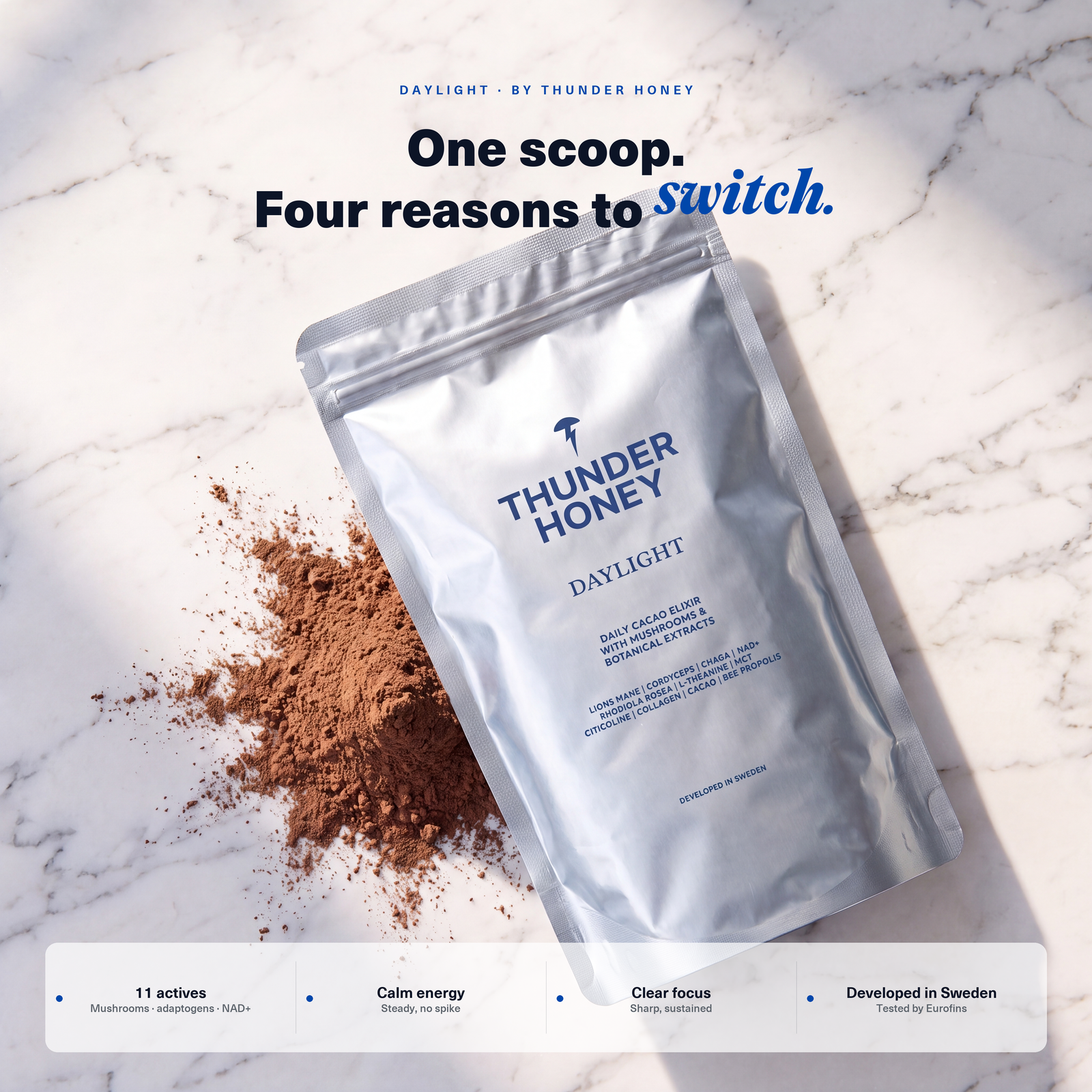 One scoop. Four reasons to switch.