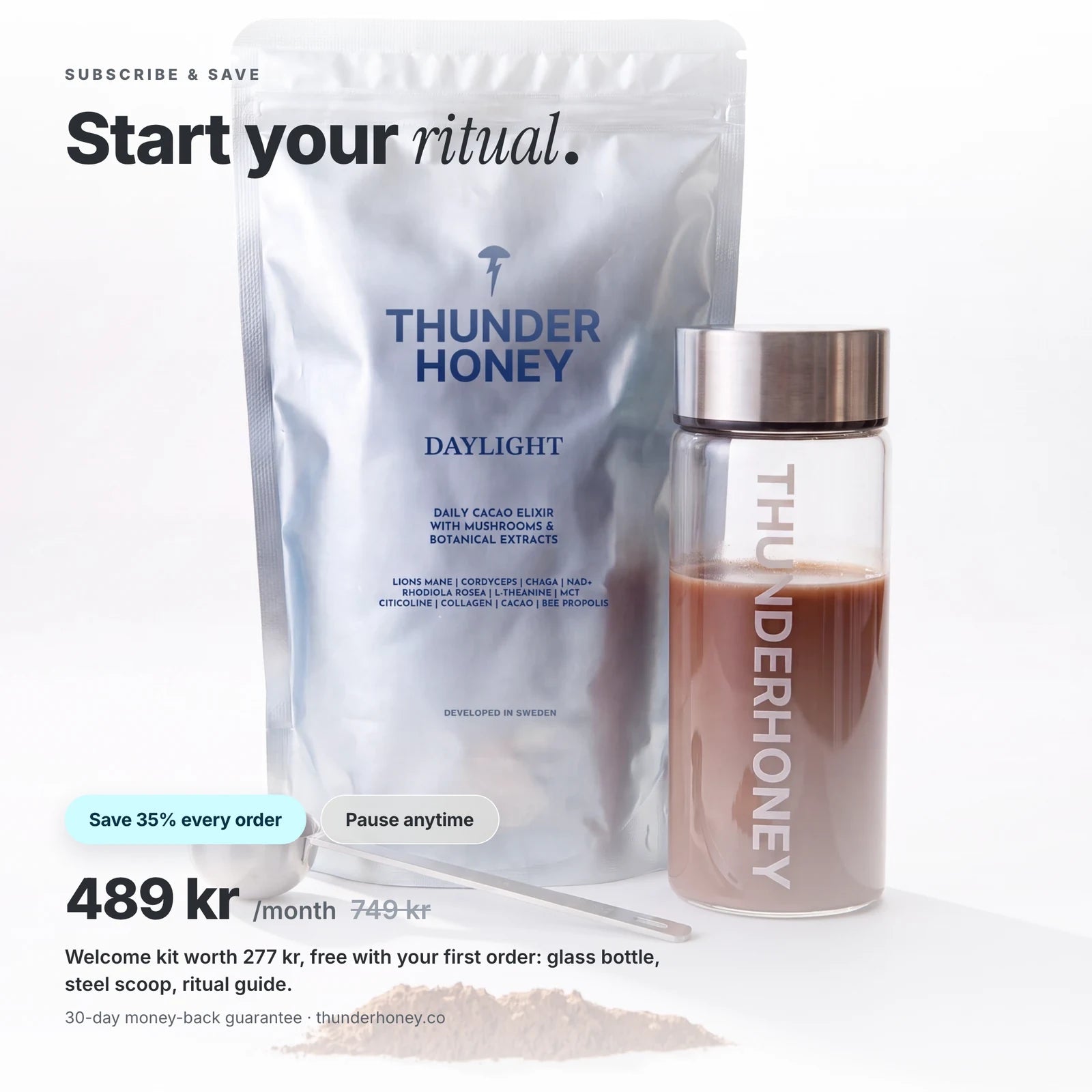 Start your ritual: subscribe and save
