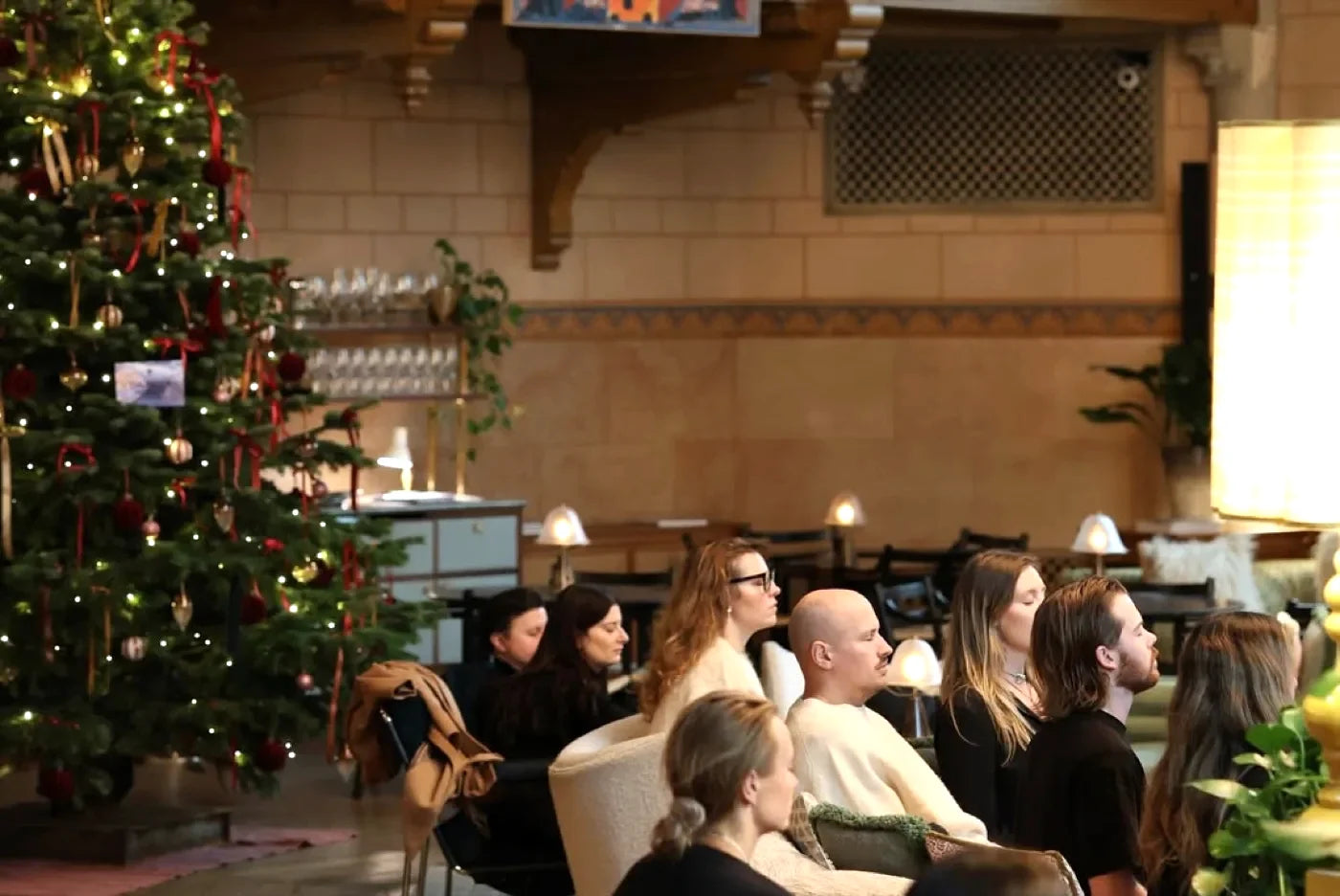 An audience of guests at a Thunder Honey partner event
