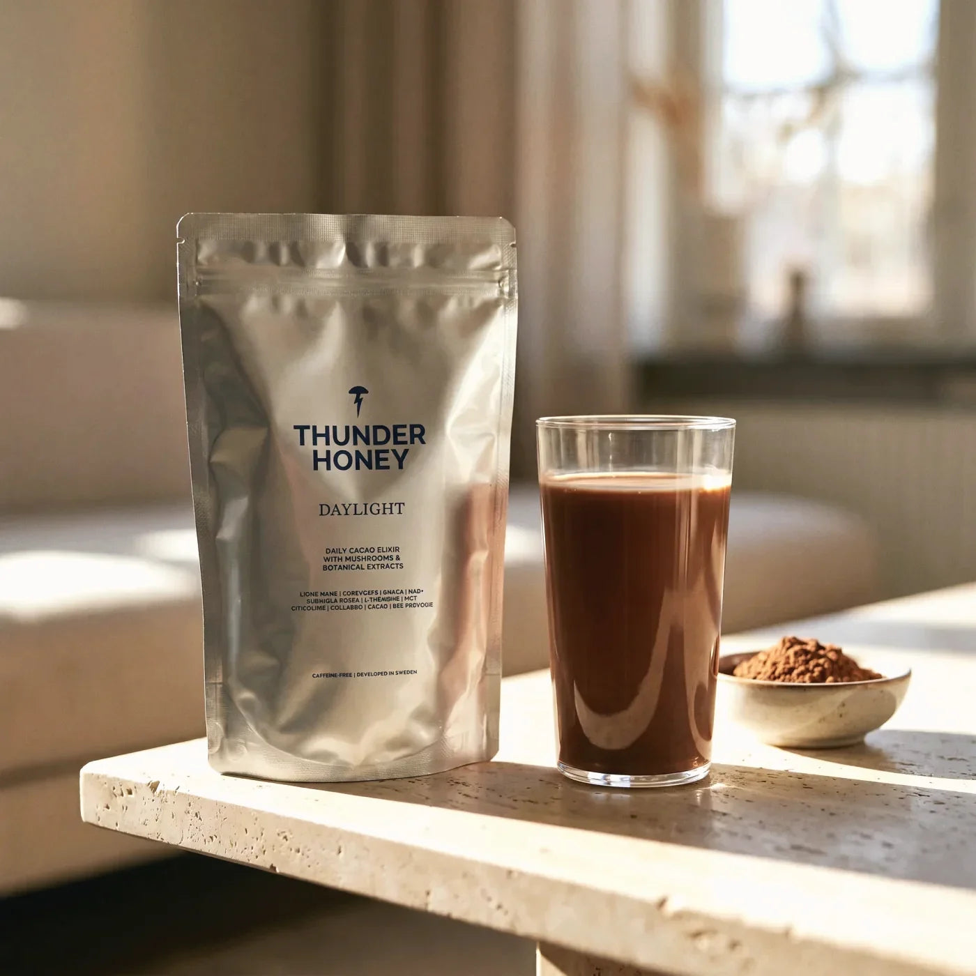 Calm morning routine with the Thunder Honey Daylight ritual